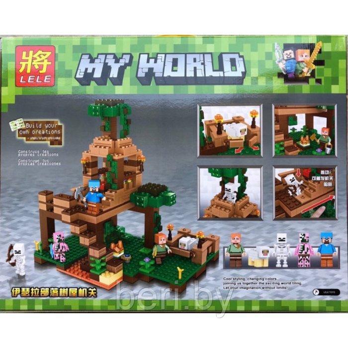 33198 Конструктор Lele Minecraft "Штаб в лесу" 493 детали, аналог Lego Minecraft - фото 2 - id-p99999203