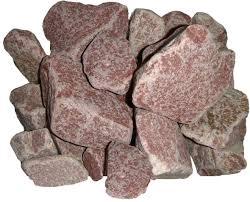 Малиновый кварцит обвалованный 20кг, камень для бани и сауны - фото 1 - id-p100000857