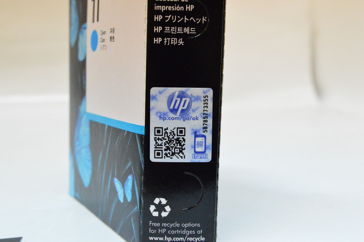Печатающая головка 11/ C4811A (для HP Business InkJet 2800/ DesignJet 100/ 110/ 111/ 500/ 510/ 800) голубая - фото 2 - id-p5139216