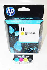 Печатающая головка 11/ C4813A (для HP Business InkJet 2800/ DesignJet 70/ 100/ 110/ 111/ 500/ 510/ 800) жёлтая