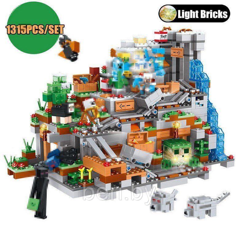 33211 Конструктор Lele Minecraft "Горная пещера" 1282 детали, аналог Lego Minecraft 21137 - фото 3 - id-p100020829