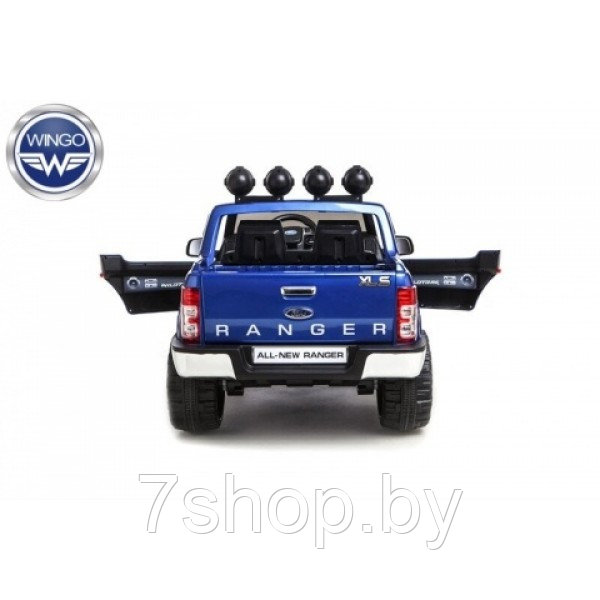Детский электромобиль WINGO NEW FORD RANGER 4x4 LUX (Лицензионная модель) Синий лакированный - фото 2 - id-p100026467
