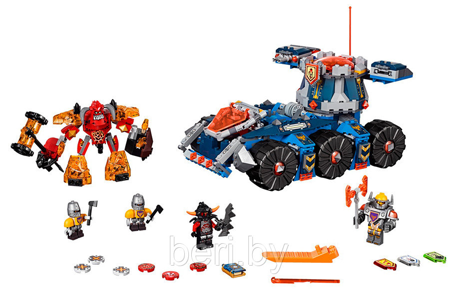 10520 Конструктор BELA Nexo Knights "Башенный тягач" 678 деталей, аналог LEGO Nexo Knights 70322 - фото 4 - id-p100036155