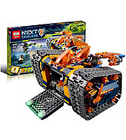 10819 Конструктор BELA Nexo Knights "Мобильный арсенал Акселя" 620 деталей, аналог LEGO Nexo Knights 72006