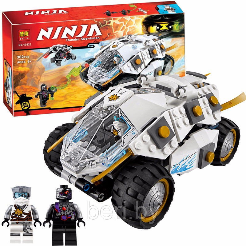 10523 Конструктор Ninjago Bela "Титановый вездеход" 362 детали, аналог Lego 70588