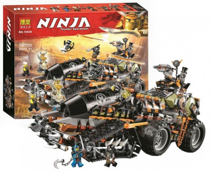 Конструктор Ninjago Bela 10939 "Стремительный странник" 1221 деталь, аналог Lego 70654