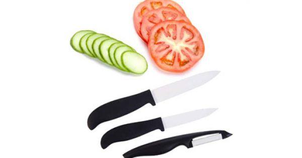 Набор кухонный из 2-х керамических ножей и овощечистки - фото 2 - id-p76338987