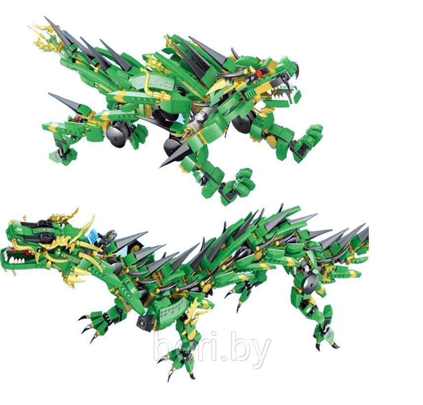 8918 Конструктор Ниндзяго муви Lepin "Зеленый дракон 2 в 1" 1443 детали, аналог лего - фото 3 - id-p100059361