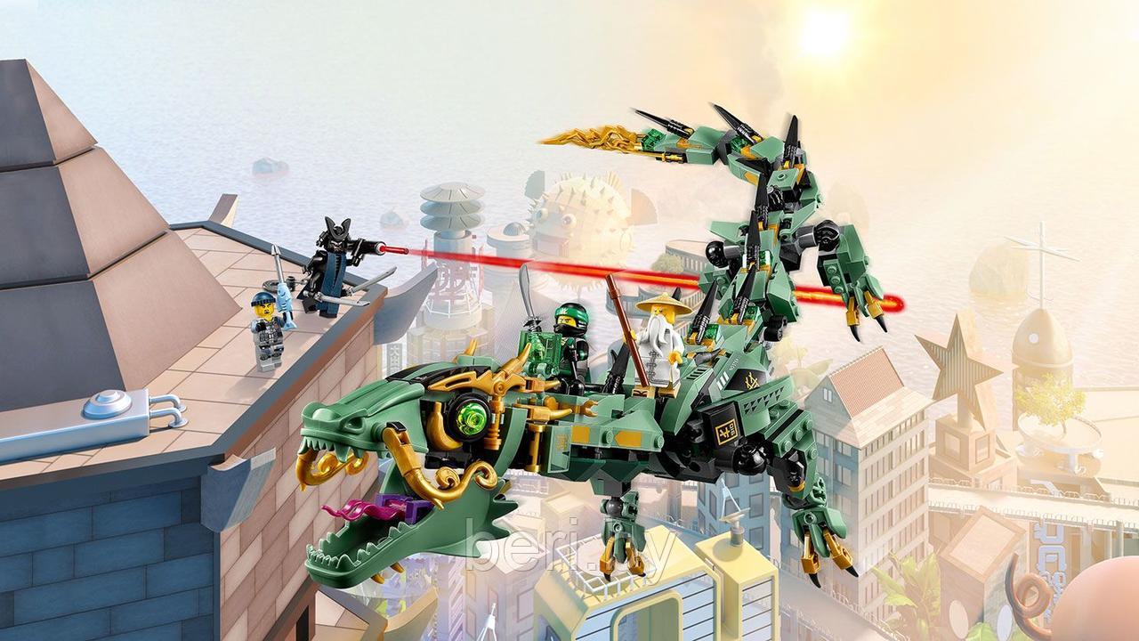 8918 Конструктор Ниндзяго муви Lepin "Зеленый дракон 2 в 1" 1443 детали, аналог лего - фото 4 - id-p100059361