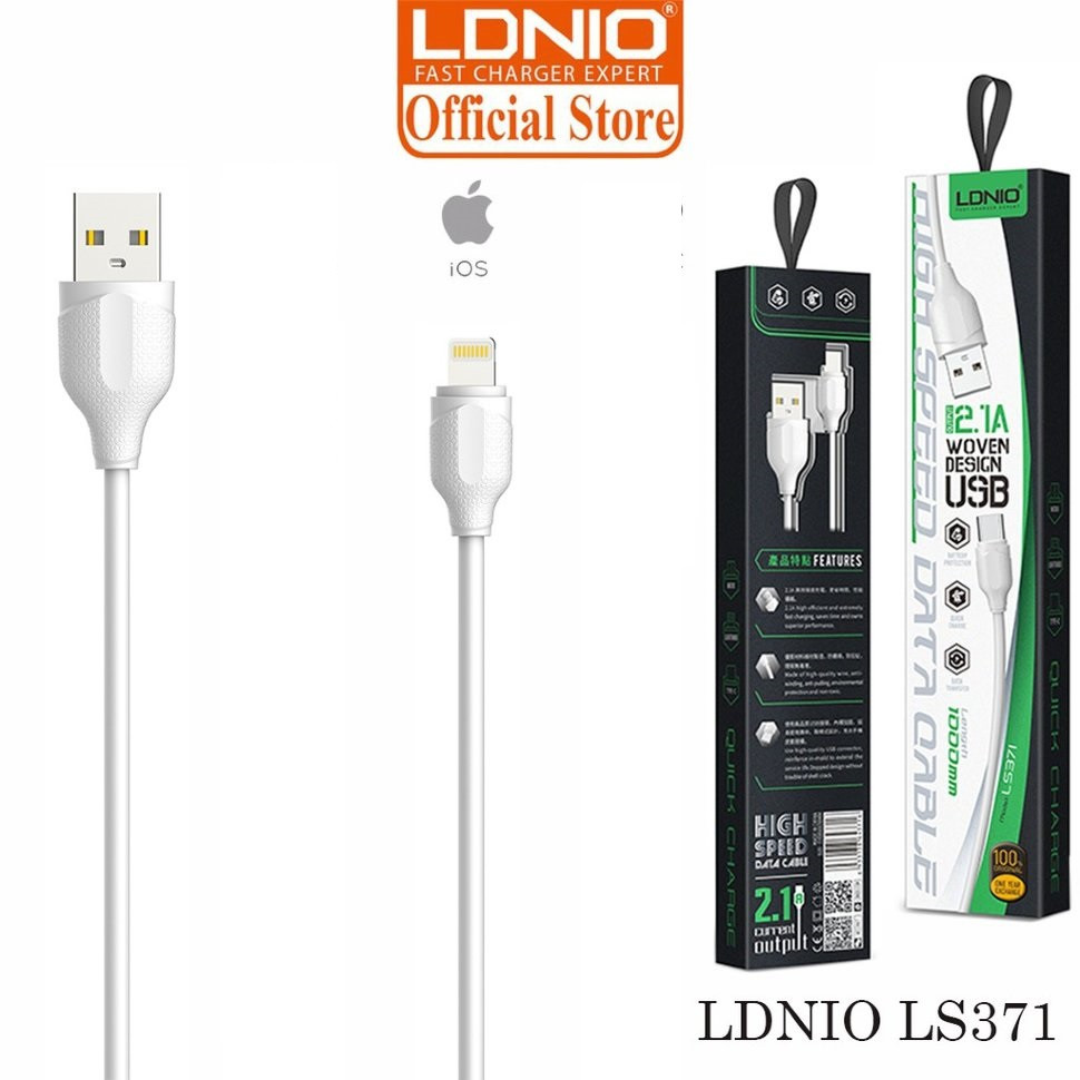 Кабель Ldnio LS-371 USB Lightning Apple Cable