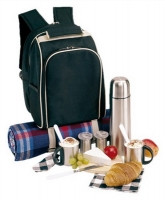 Рюкзак для пикника на 2 персоны с комплектом металлических столовых приборов - фото 1 - id-p5146155