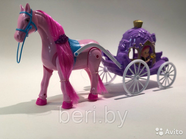 "Кукла в карете с лошадью" 686-716, игровой набор Carriage, звук - фото 4 - id-p99463775