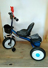Велосипед 3-х колесный c сумочкой, зеркалом и передней корзинкой и звоночком