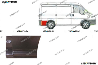 Крыло заднее правое FIAT DUCATO 2 02.1994-04.2002 задняя часть (за колесом), ремкомплект