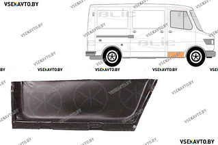 Дверь передняя правая MERCEDES L 207-410 (601,602) 01.1977-06.1995  нижняя внутренняя часть