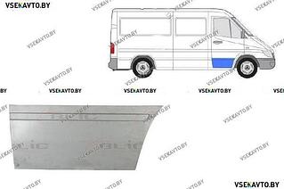 Дверь передняя правая VOLKSWAGEN LT 04.1996-07.2006 нижняя наружная часть, 31 см