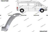 Арка передняя правая FORD TRANSIT 09.1991-10.1994 , задняя часть, под дверь