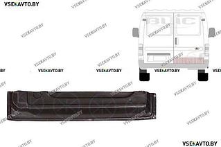 Дверь задняя правая (распашная) FORD TRANSIT 09.1991-10.1994 нижняя внутренняя часть