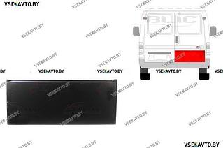 Дверь задняя правая (распашная) FORD TRANSIT 01.1985-09.1991 нижняя наружная часть