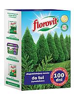 Удобрение для туй и хвойных длительного действия 100 дней Флоровит Florovit 1 кг коробка