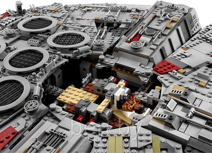10467 Конструктор Bela Star Wars "Сокол Тысячелетия" 1355 деталей, аналог Lego Star Wars 75105 - фото 4 - id-p100082493