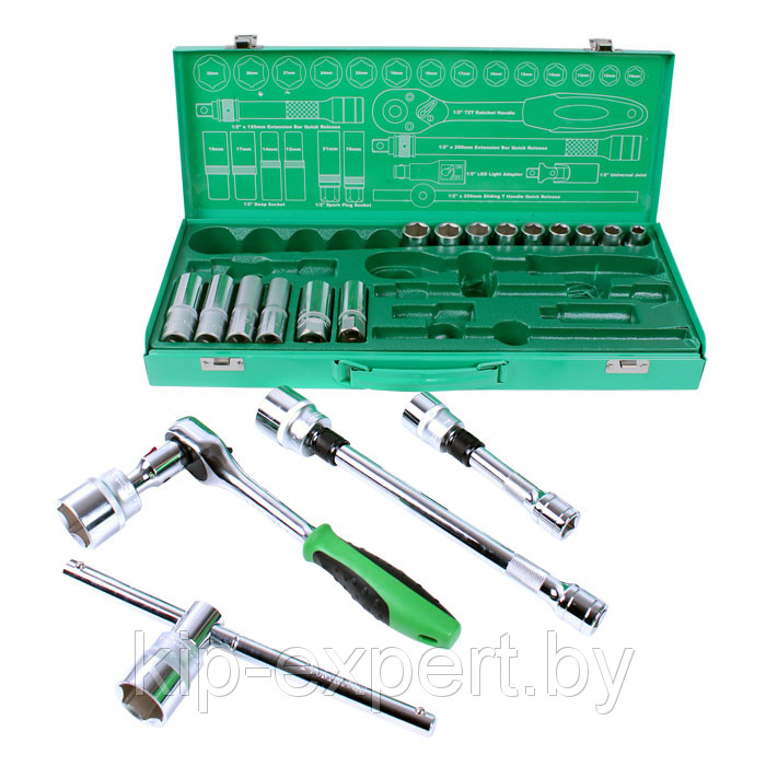 Набор торцевых ключей для авто Pro'sKit SK-42601M (1/2",20 головок,26 предметов) - фото 3 - id-p5148110