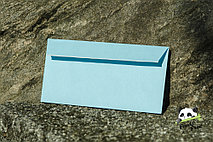 Цветной конверт 110х220 мм Голубой