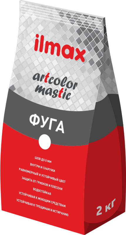 Фуга для швов эластичная ilmax artcolor mastic 01 Белая 2 кг. - фото 2 - id-p100124027