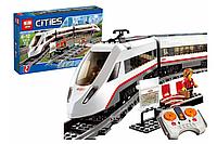 02010 Конструктор Lepin Cities "Скоростной пассажирский поезд" 610 деталей, аналог Lego 60051