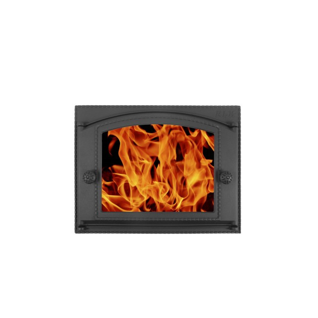 Дверка каминная крашеная со стеклом ДК-2ВС RLK 365 375х300