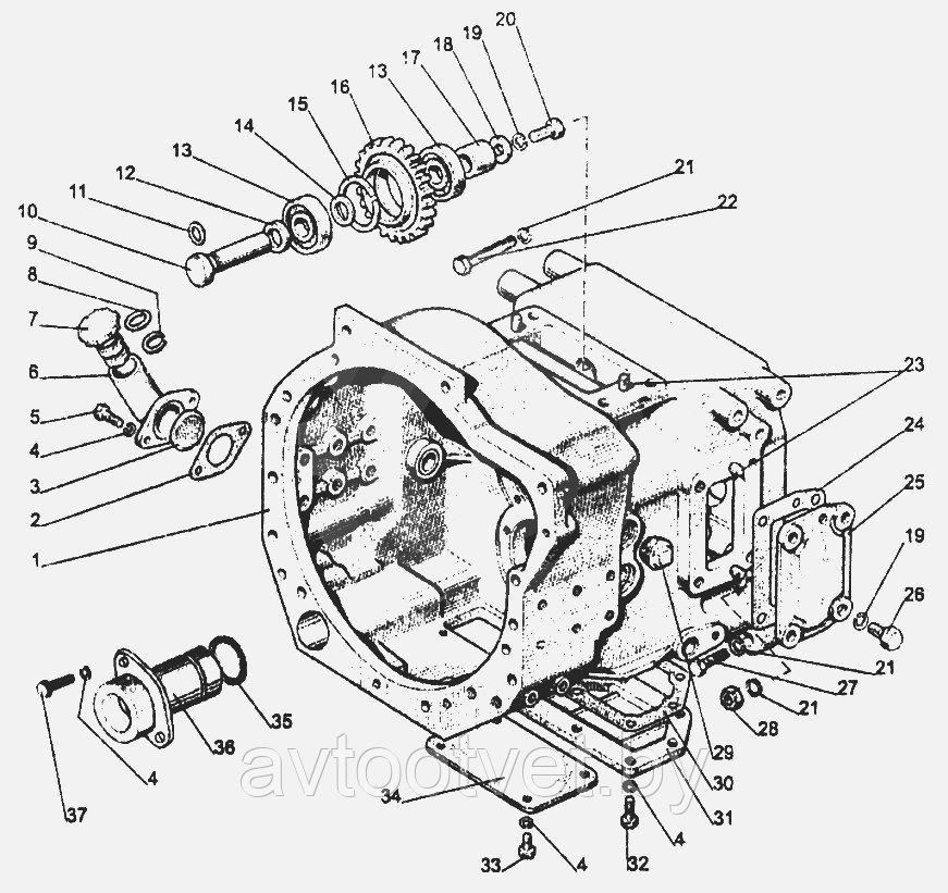 Корпус сцепления МТЗ 1221-80-1600010-08