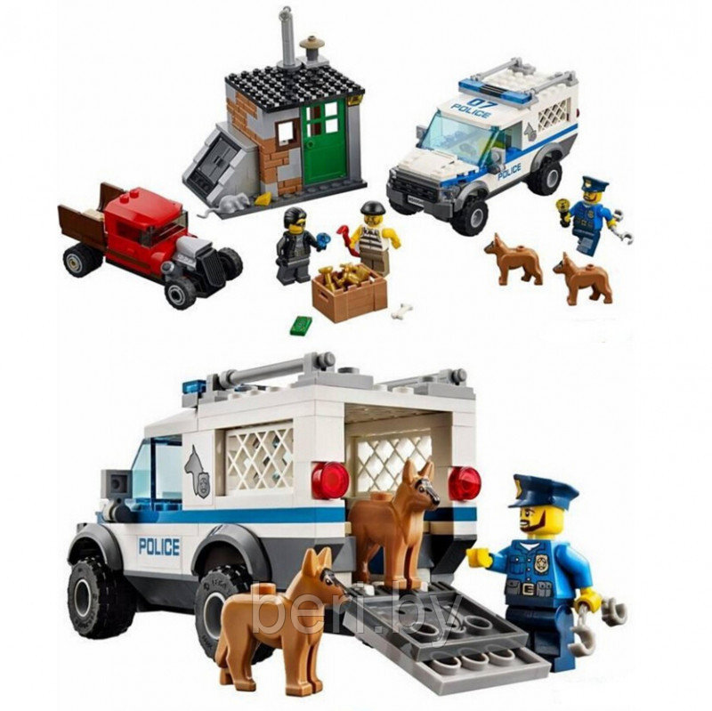 10419 Конструктор Bela Urban Полицейский отряд с собакой 250 деталей аналог Lego City 60048 - фото 3 - id-p100128360