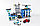 10424 Конструктор Bela Urban "Большой полицейский участок" 890 деталей, аналог Lego City 60047, фото 3
