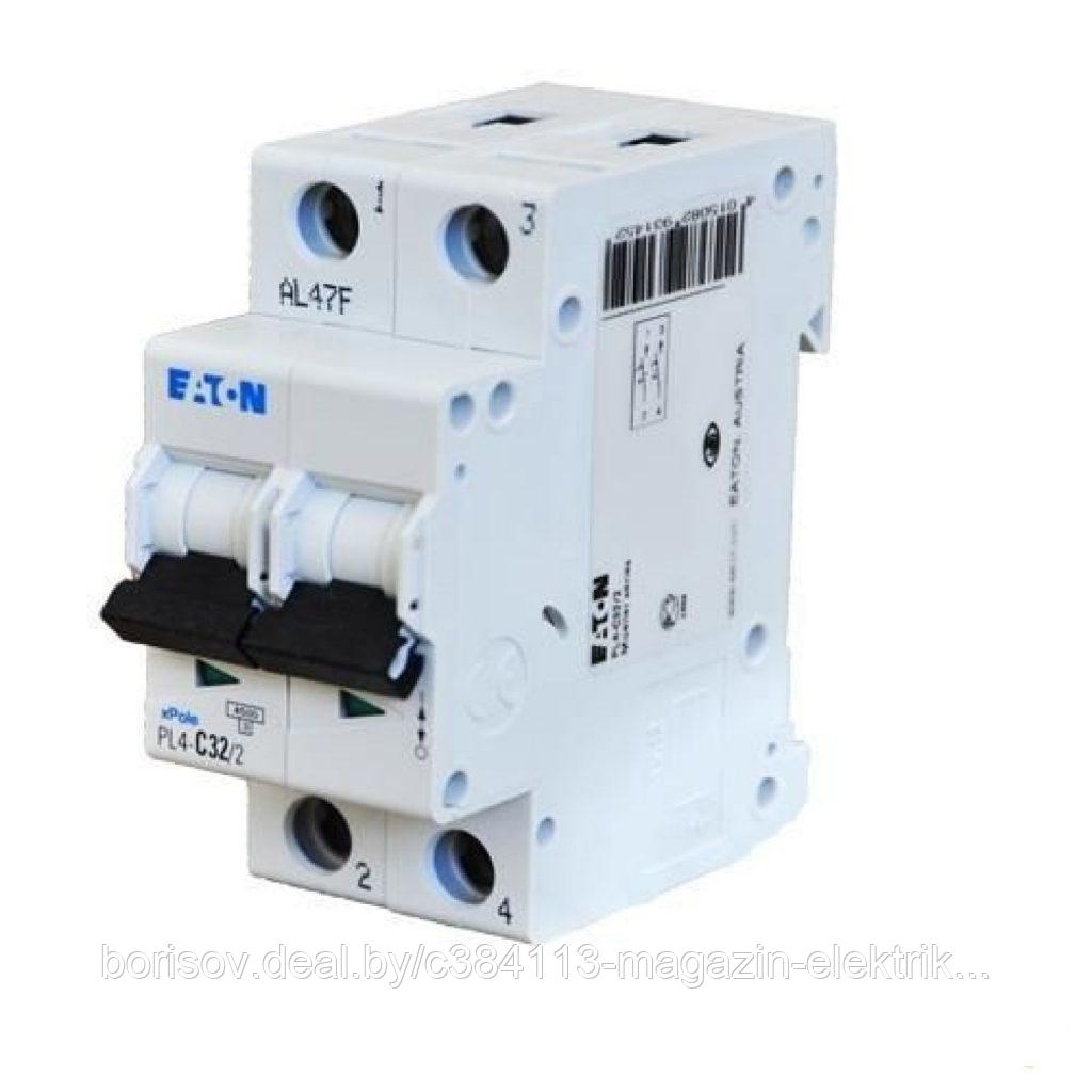 Авт. выкл. PL4 2P 16А, тип С, 4.5кА, 2M Eaton corporation