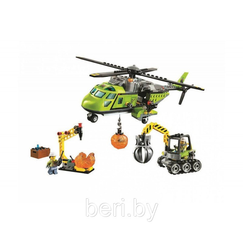 10642 Конструктор Bela Urban "Грузовой вертолет Вулкан" 1325 деталей, аналог Lego City 60125 - фото 3 - id-p100132630