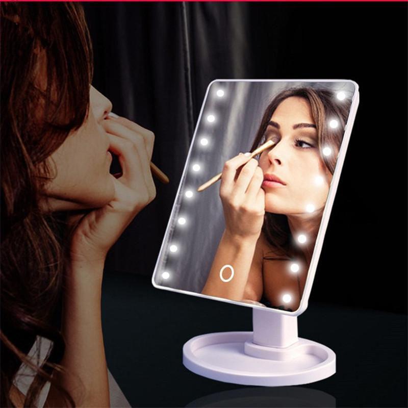 Безупречное зеркало с подсветкой Lange Led Mirror Black/White/Pink на батарейках! - фото 1 - id-p100138897