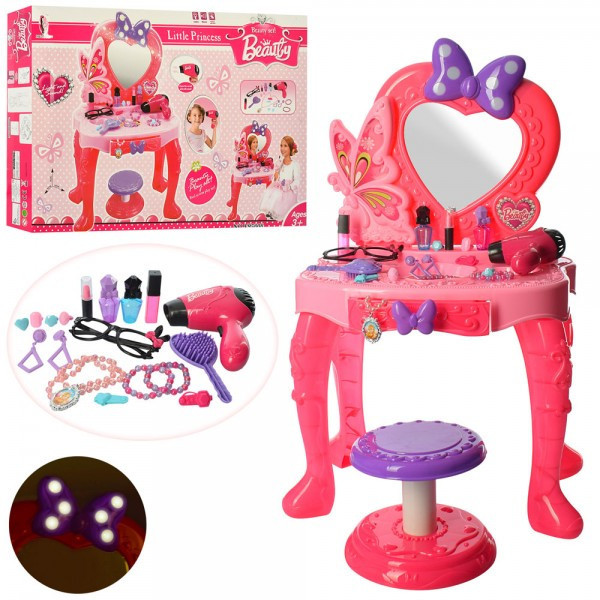 Детский игровой туалетный столик трюмо со стульчиком , свет , звук арт.V95808 - фото 1 - id-p100141778