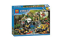 10712 Конструктор Bela Cities "База исследователей джунглей" 857 деталей, аналог Lego City 60161