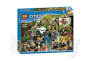 10712 Конструктор Bela Cities "База исследователей джунглей" 857 деталей, аналог Lego City 60161