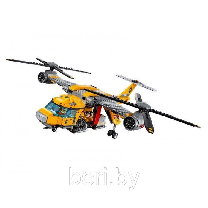 10713 Конструктор Bela Cities "Вертолёт для доставки грузов в джунгли" 1298 деталей, аналог Lego City 60162 - фото 3 - id-p100230234