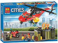 10829 Конструктор Bela Cities "Пожарная команда быстрого реагирования" 274 детали, аналог Lego City 60108
