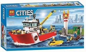 10830 Конструктор Bela Cities "Пожарный бот" 450 деталей, аналог Lego City 60109