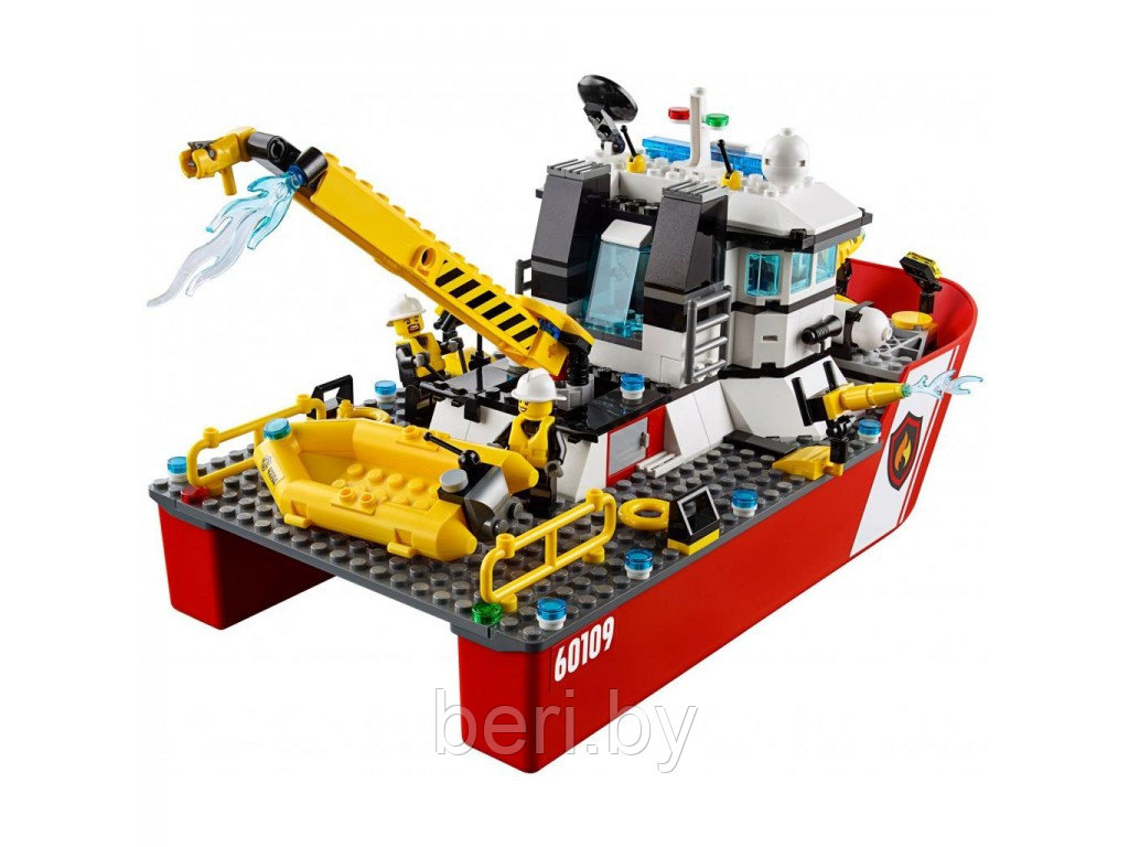 10830 Конструктор Bela Cities "Пожарный бот" 450 деталей, аналог Lego City 60109 - фото 3 - id-p100231652