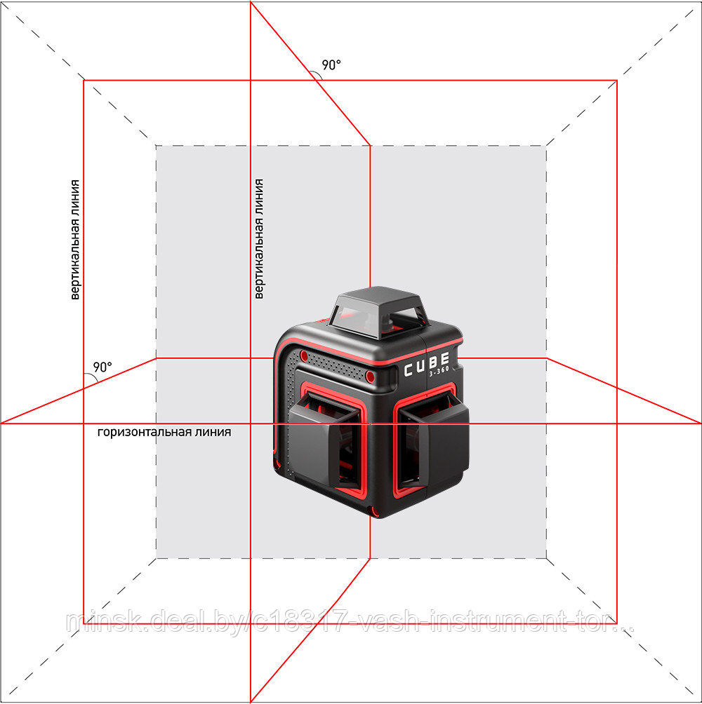 Лазерный нивелир ADA Cube 3-360 Basic Edition