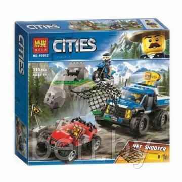 10862 Конструктор Bela Cities "Погоня по грунтовой дороге" 315 деталей, аналог Lego City 60172