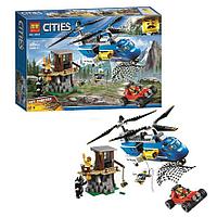 10863 Конструктор Bela Cities "Погоня в горах" 325 деталей, аналог Lego City 60173