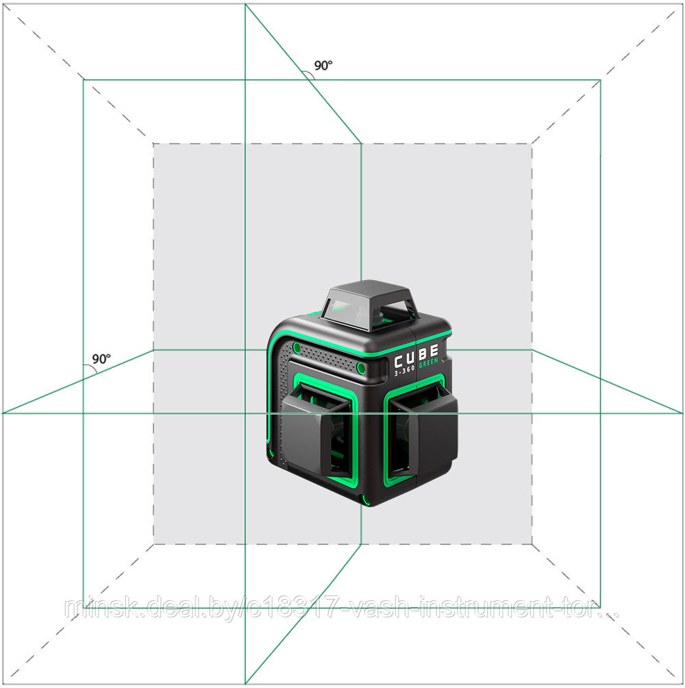Лазерный нивелир ADA Cube 3-360 Green Basic Edition