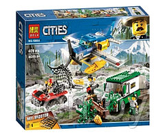 10864 Конструктор Bela Cities "Ограбление у горной речки" 409 деталей, аналог Lego City 60175