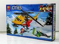 10868 Конструктор Bela Cities "Вертолет скорой помощи" 208 деталей, аналог Lego City 60179