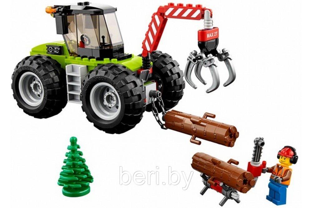 10870 Конструктор Bela Cities "Лесной трактор" 180 деталей, аналог Lego City 60181 - фото 2 - id-p100237442